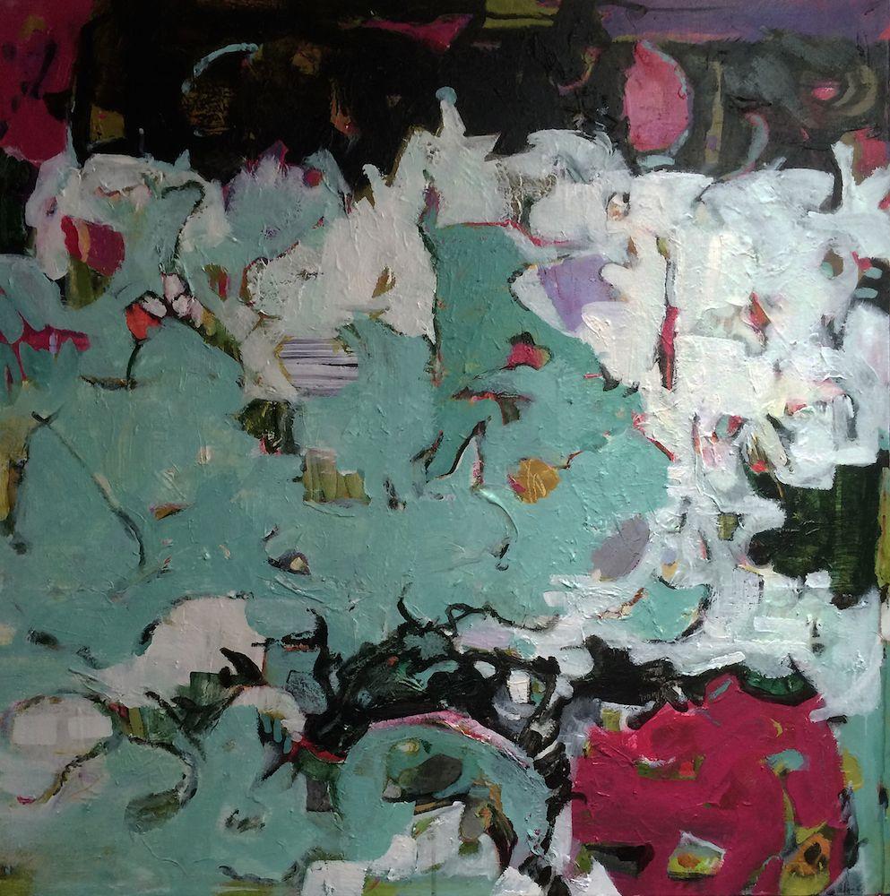 Bubbles By the Bay, Gemälde, Acryl auf Leinwand