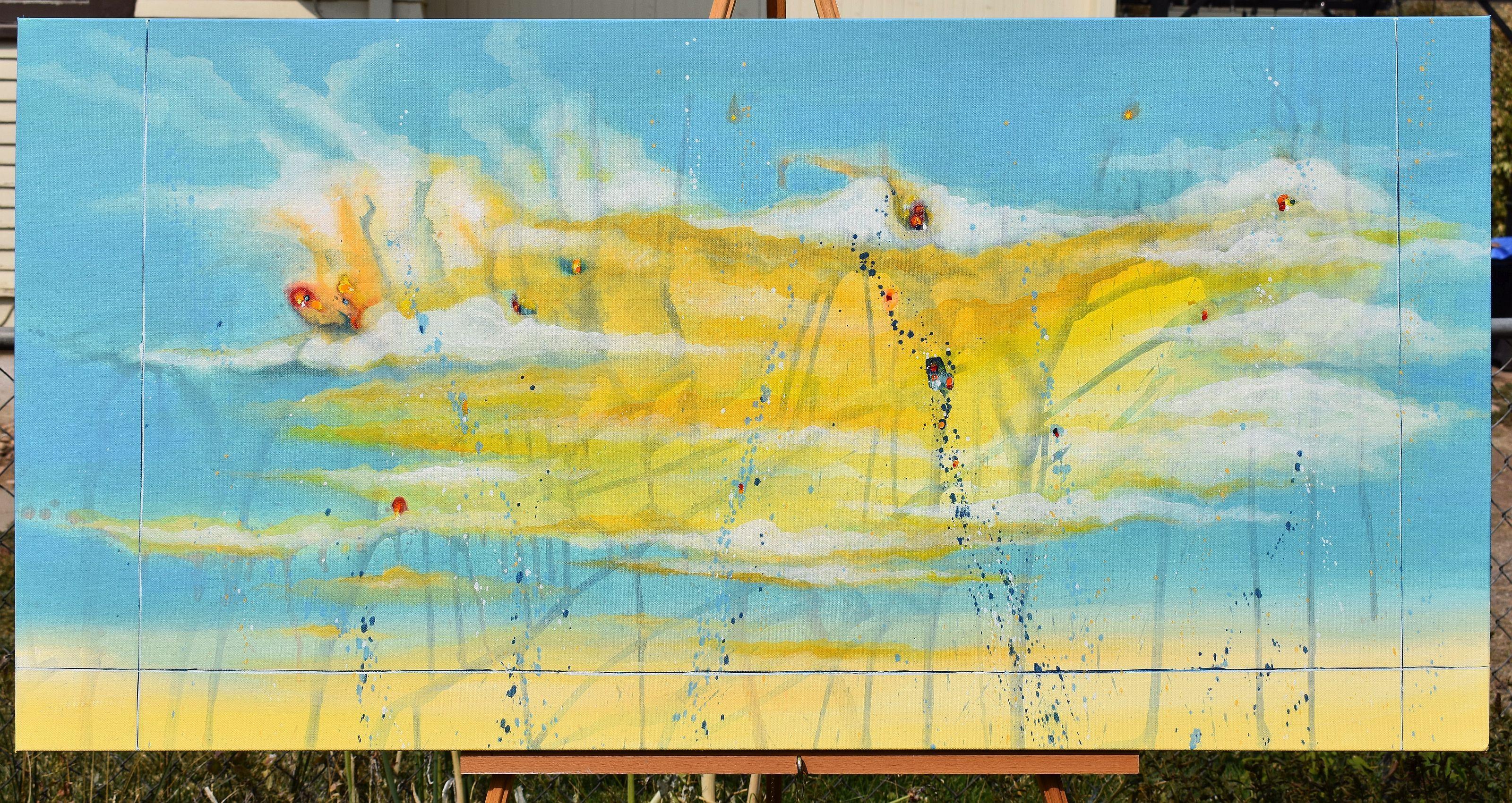 Dans Oser rêver, les cieux ouverts sont remplis de couleurs diverses, symbolisant le fait que chacun d'entre nous a des désirs, et que chacun d'entre nous doit trouver son chemin dans un voyage vers ses rêves.    Cette peinture à l'huile originale a