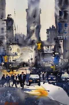 NYC, Painting, Watercolor on Paper