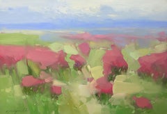 Blushing Field, Original oil Painting, Painting, Oil on Canvas