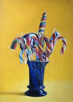 Les sucres d'orge (The candy canes), Painting, Oil on Canvas
