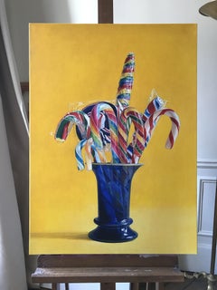 Les sucres d'orge (The candy canes), Painting, Oil on Canvas