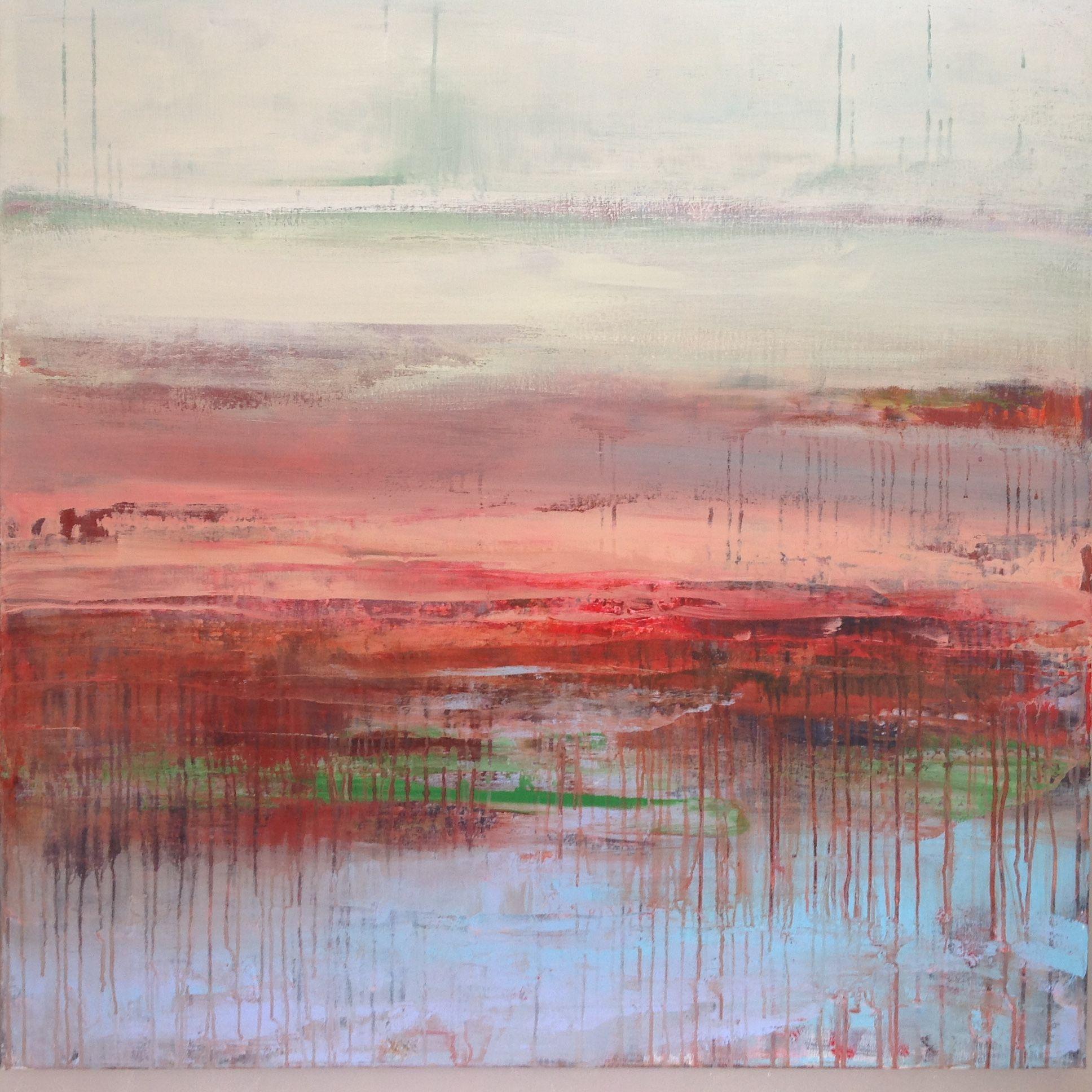Burning Sun, Gemälde, Acryl auf Leinwand