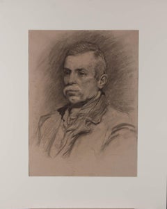 George Hodgson (1847-1921) - Disegno in grafite del XIX secolo, Ritratto di un uomo