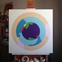 Bulleyes I (bulleye series), Painting, Acrylic on Canvas