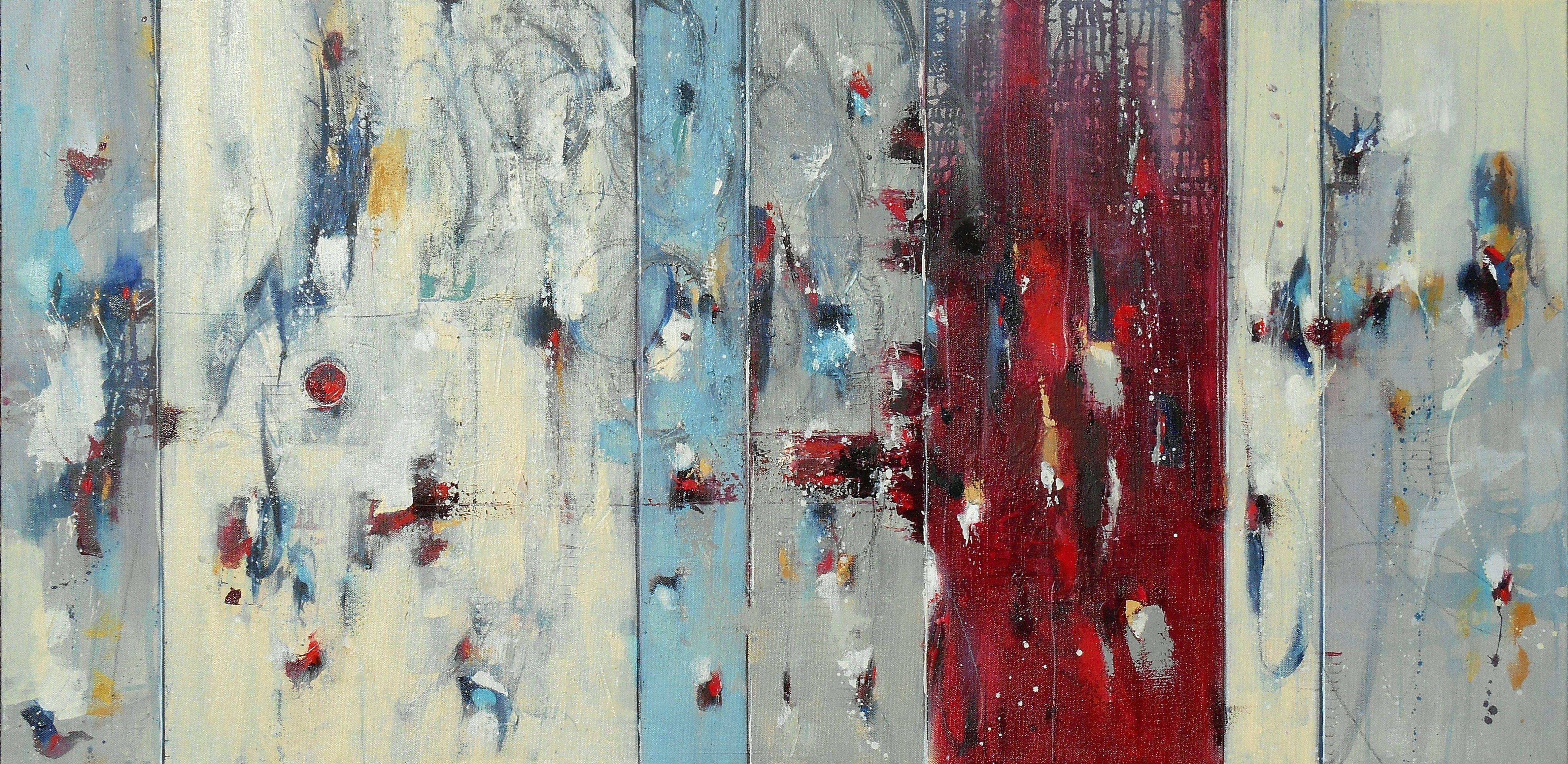 Cynthia  Ligeros Abstract Painting - There Is Another Sky, Painting, Oil on Canvas