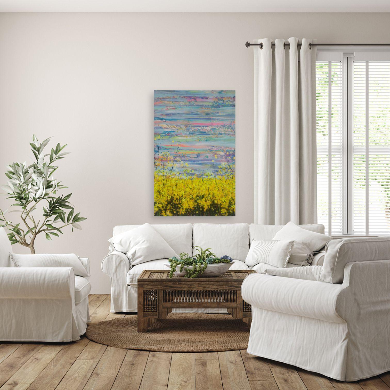 Mustard Field, Painting, Acrylic on Canvas 3
