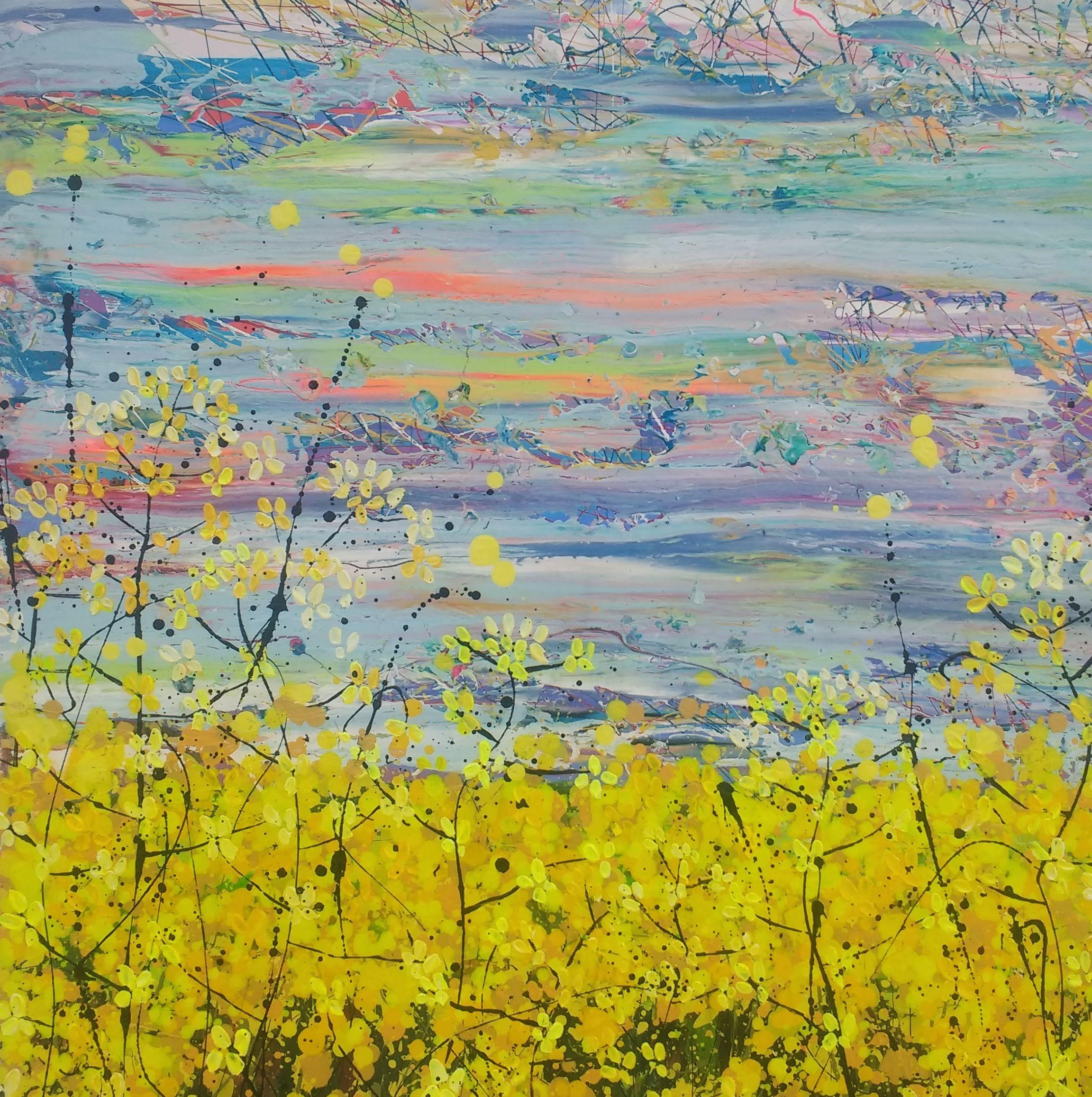 Mustard Field, Painting, Acrylic on Canvas 4