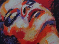 Lovers - Red - The Colour Of Love 2, Painting, Acrylic on Canvas