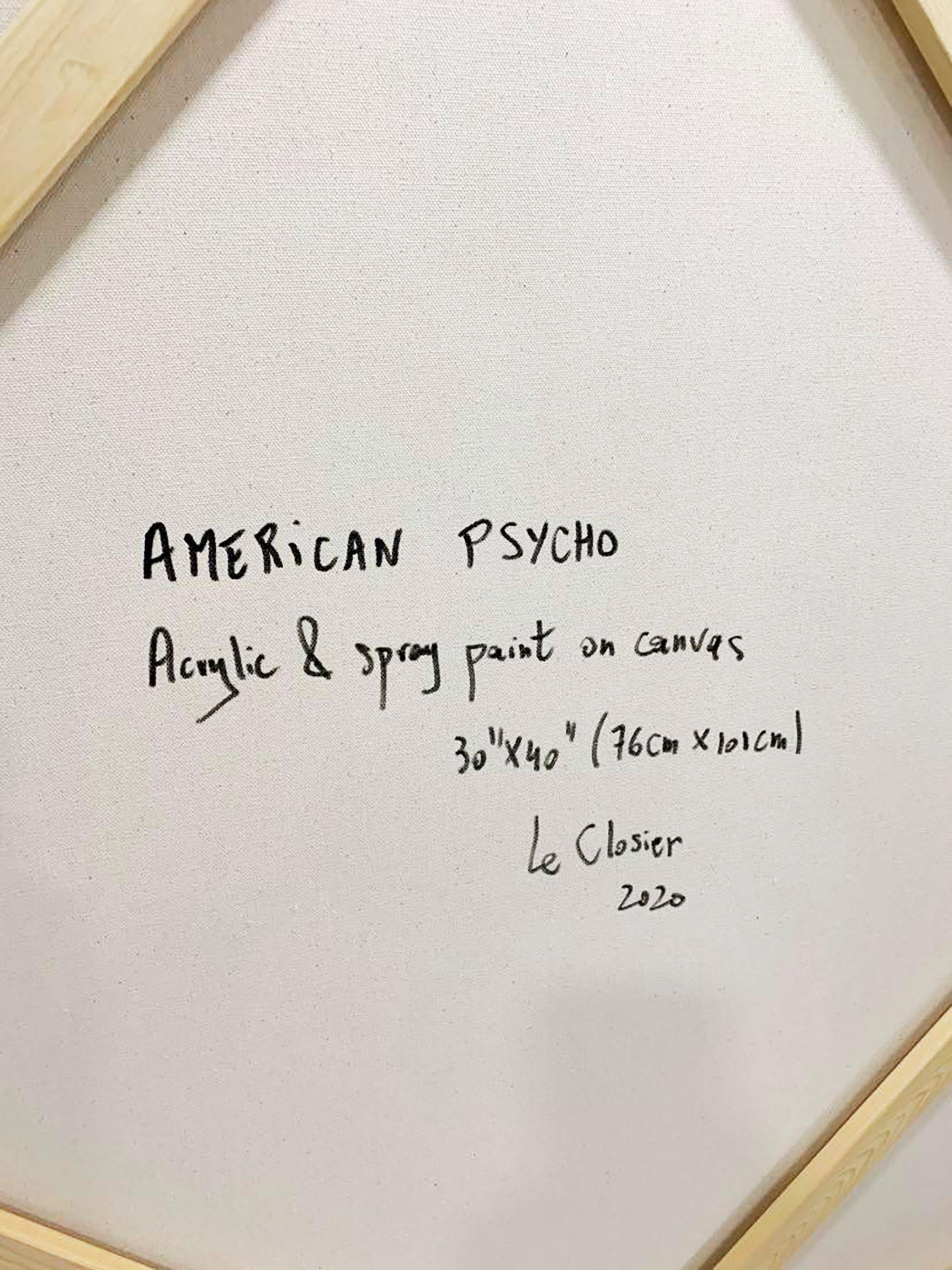 AMERICAN PSYCHO, Peinture, Acrylique sur Toile en vente 2