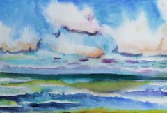 Peinture « Free Sea - Baltic Sea », aquarelle sur papier aquarelle