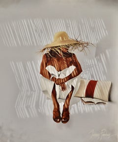 Straw Hat, Painting, Oil on Canvas
