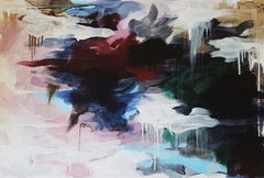 Dunkle Wolken, Gemälde, Acryl auf Leinwand