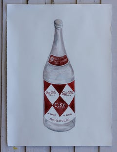 Coke Bottle, Painting, Watercolor on Watercolor Paper
