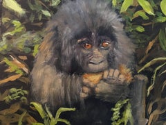 Baby Gorilla, Painting, Oil on Other