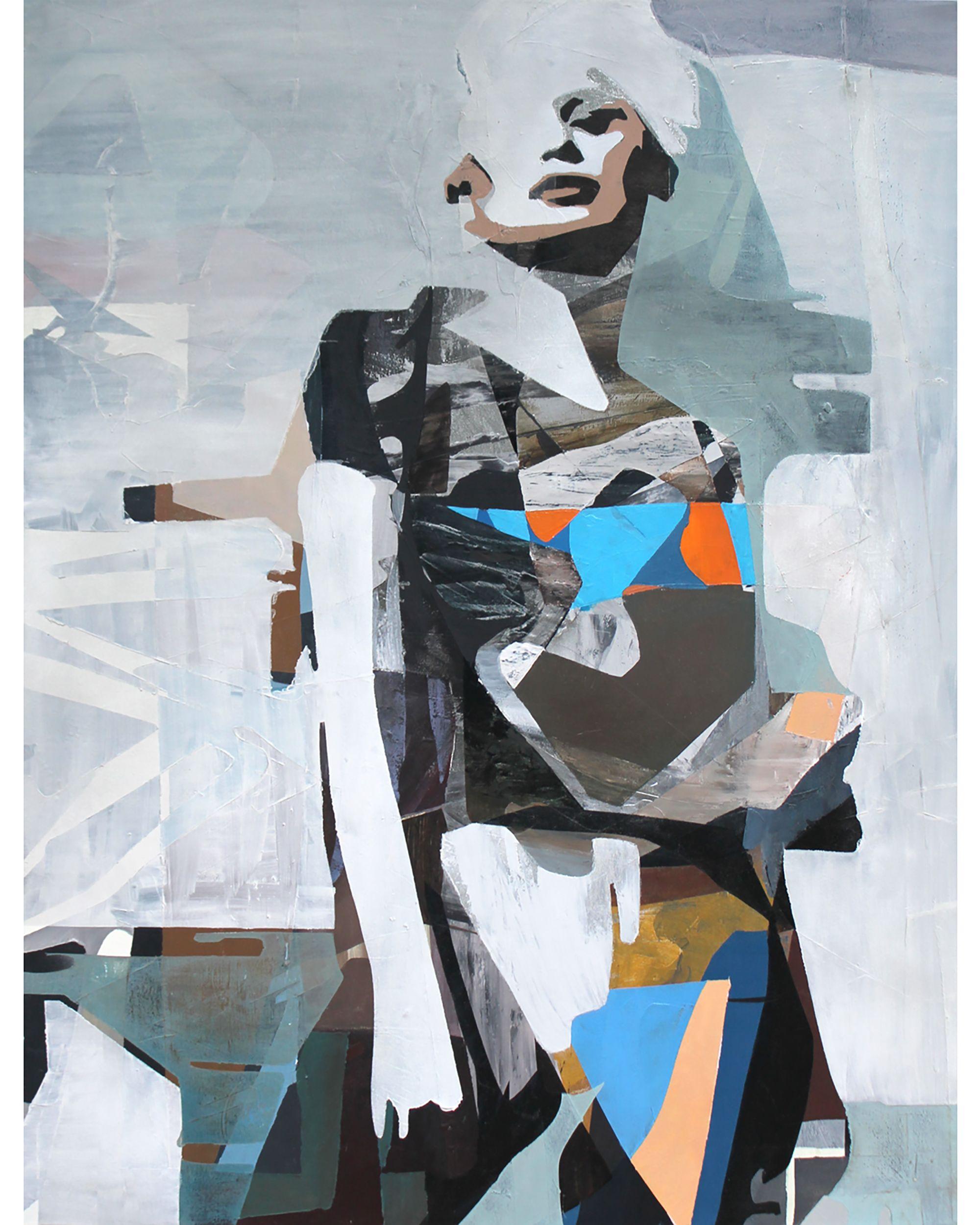 Abstract Painting di Timothy Shannon - figura astratta, Pittura, Olio su tela
