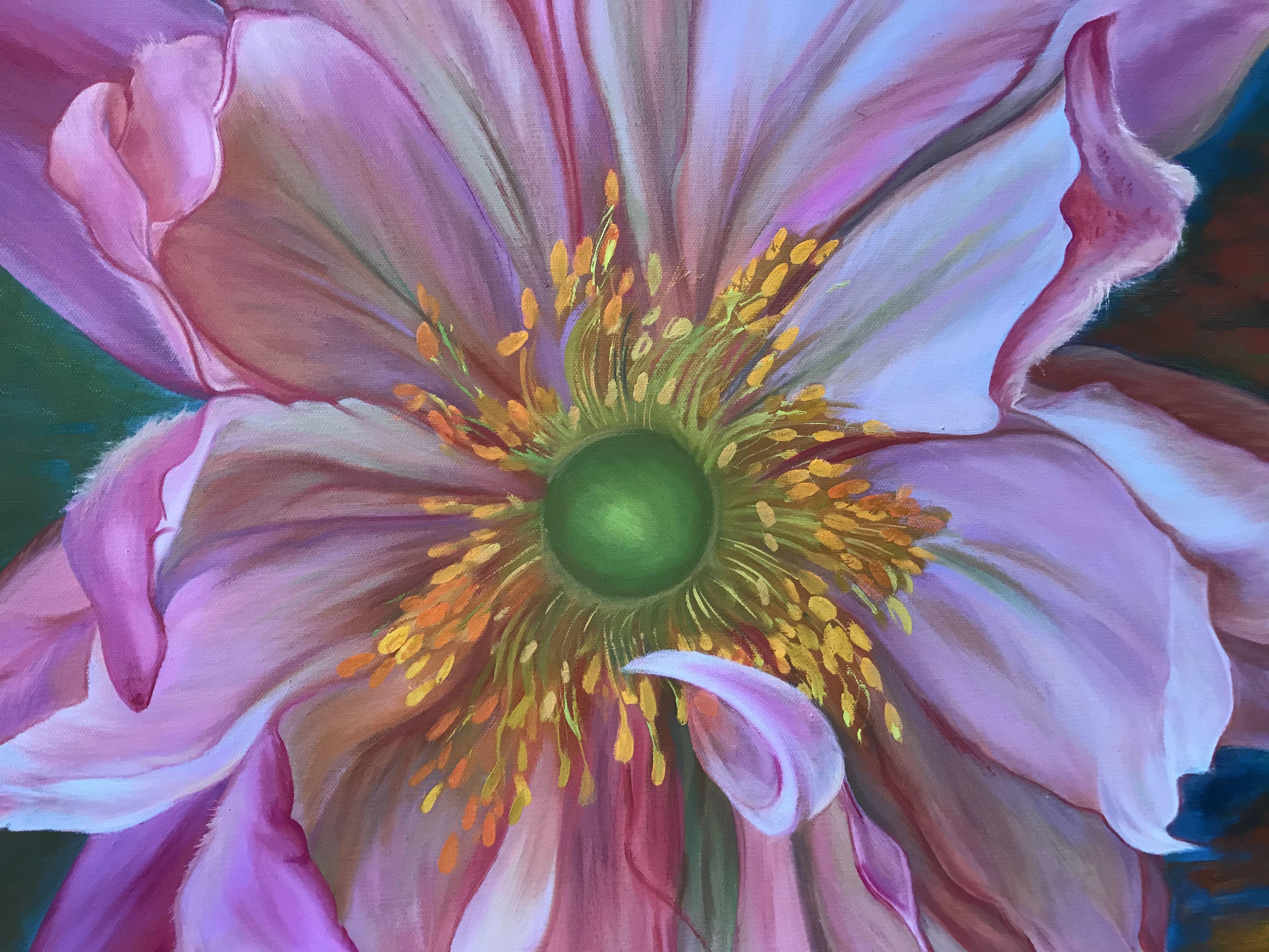 Anemones, Painting, Oil on Canvas For Sale 2