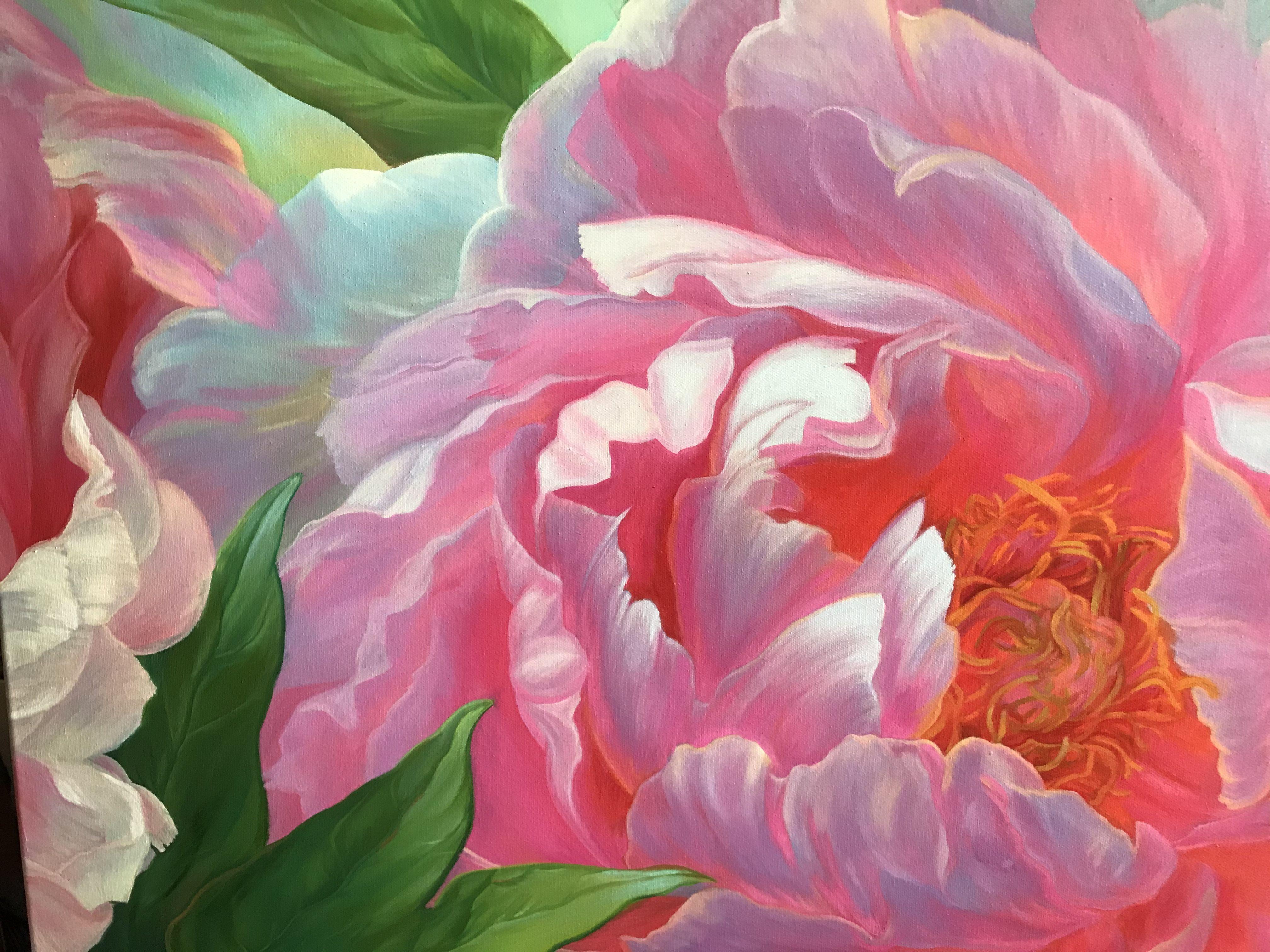 Peonies, Painting, Oil on Canvas 2