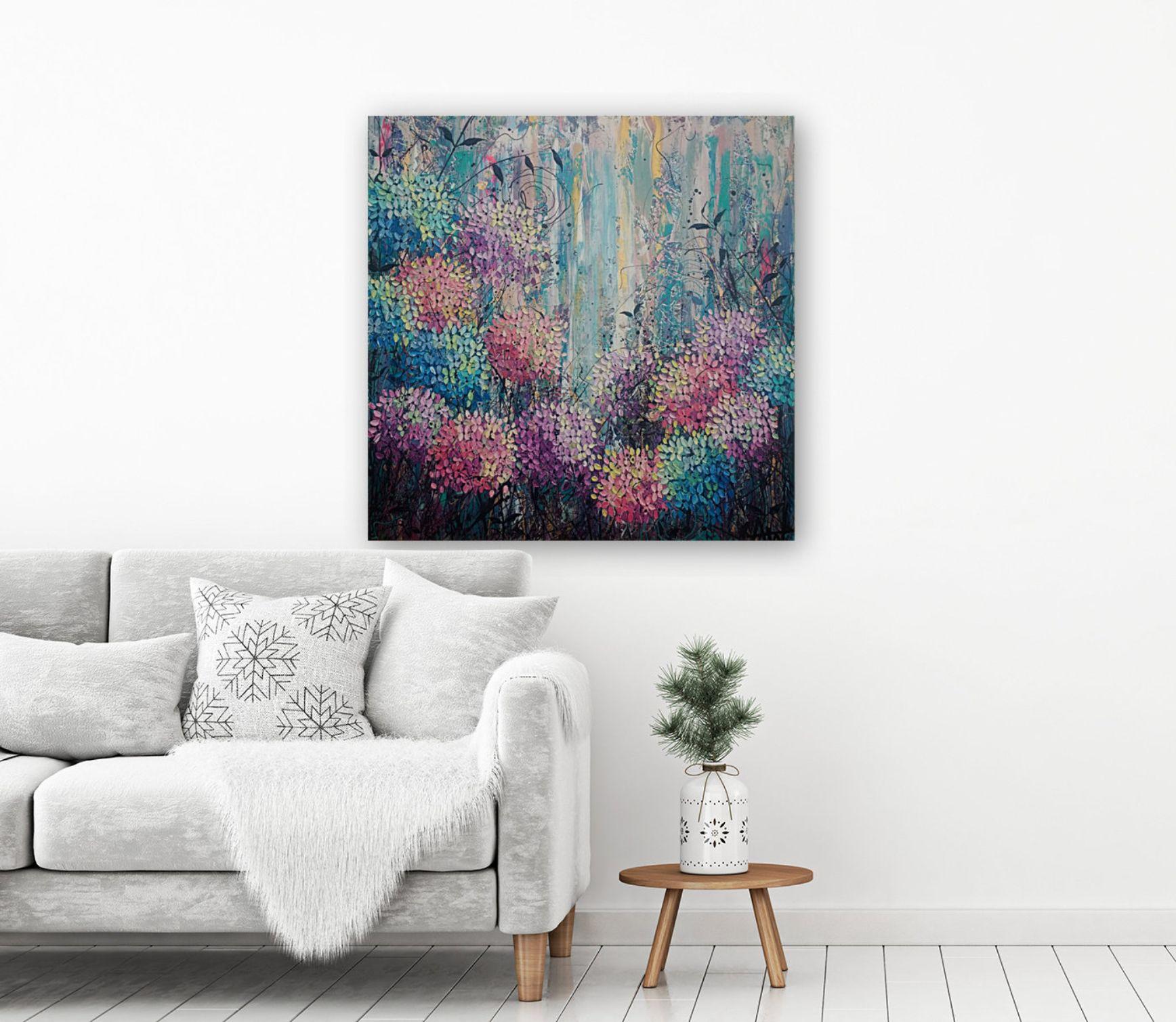Twilight Blooms, Painting, Oil on Canvas 1