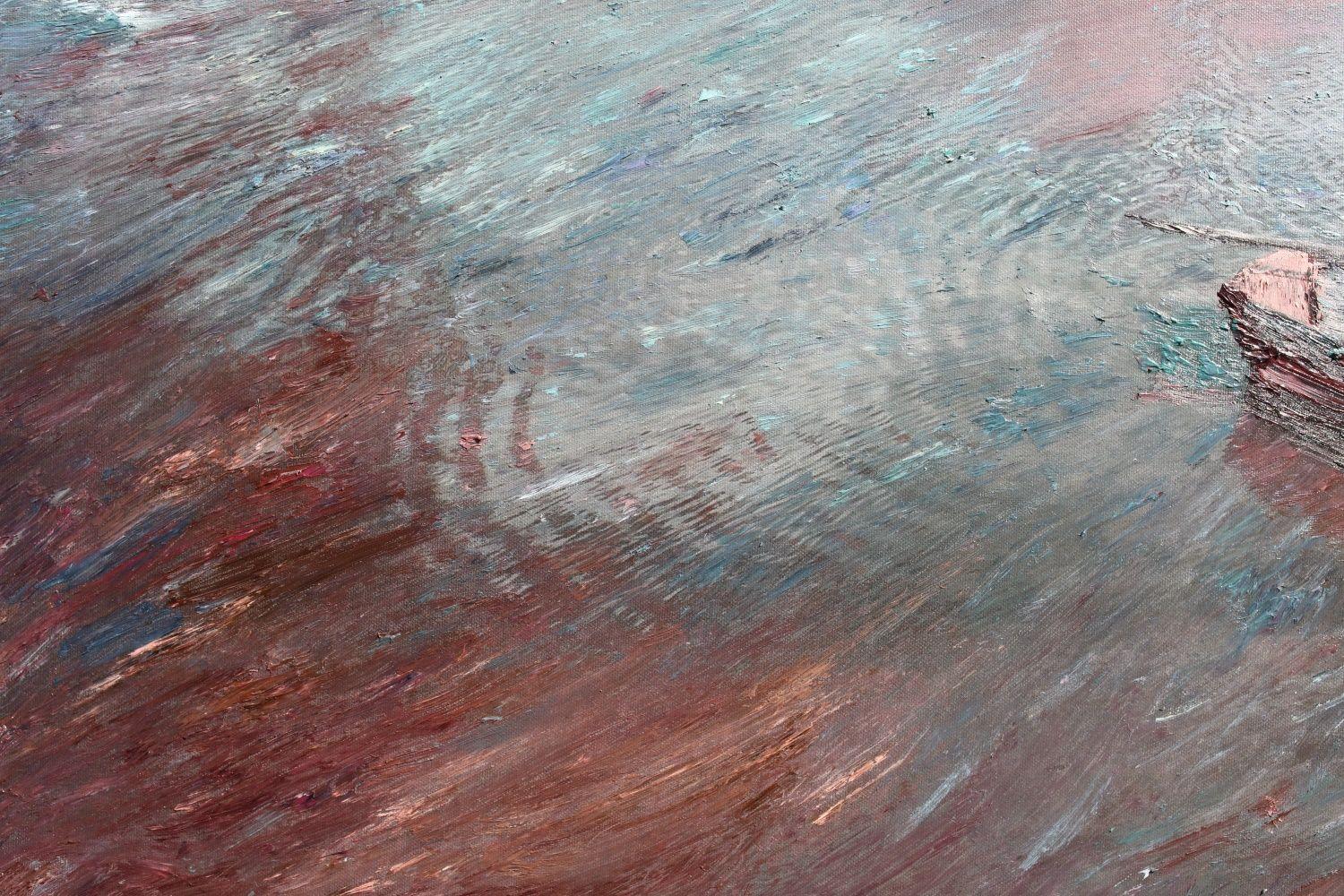 Lago Lilla, Pittura, Olio su tela in vendita 1