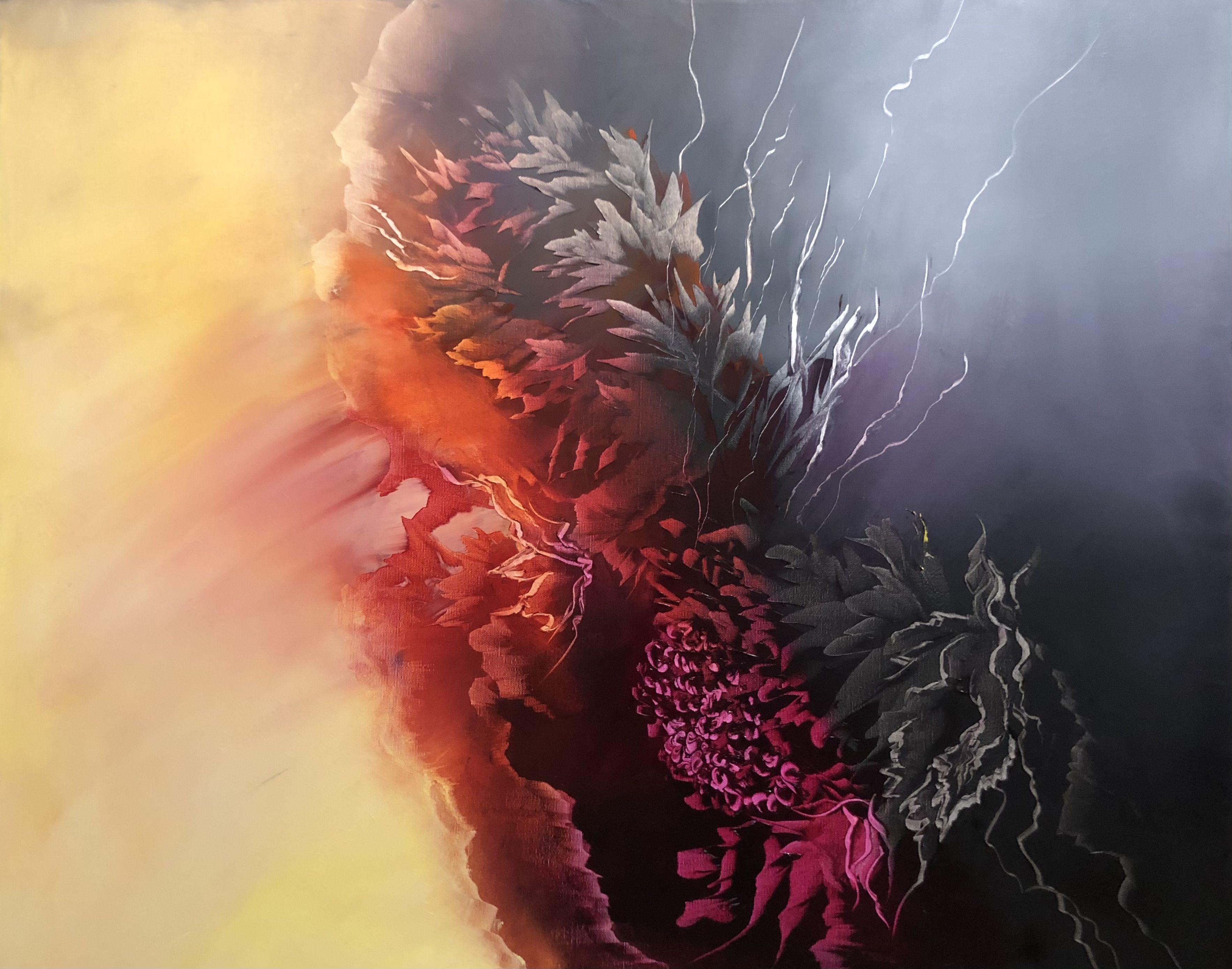 Fiamma, Pittura, Olio su tela