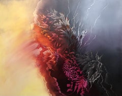 Fiamma, Pittura, Olio su tela