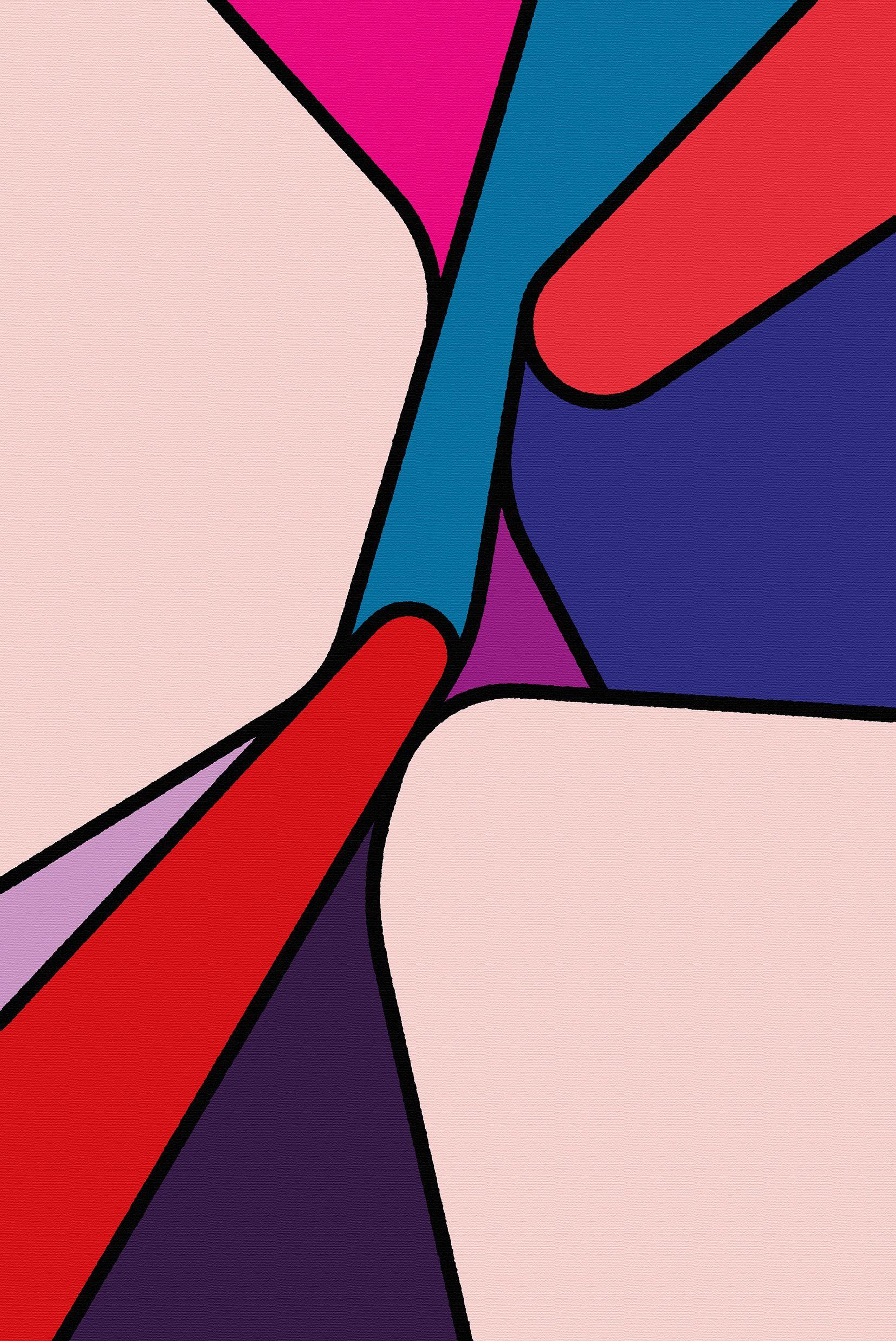 Abstract Painting boy droid - nina H (sérieonyme), peinture sur toile