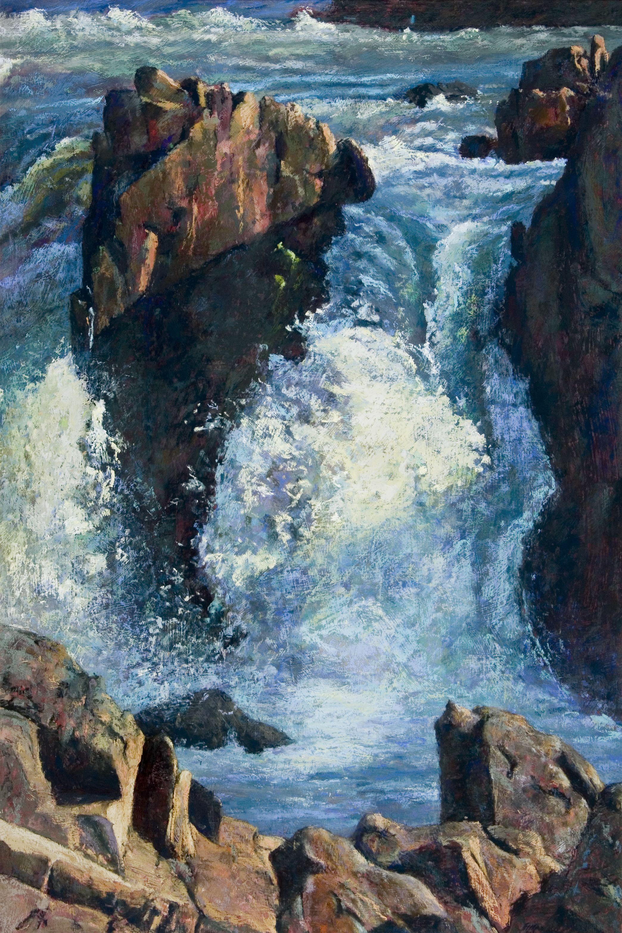 The Falls, Painting, Pastels on MDF Panel