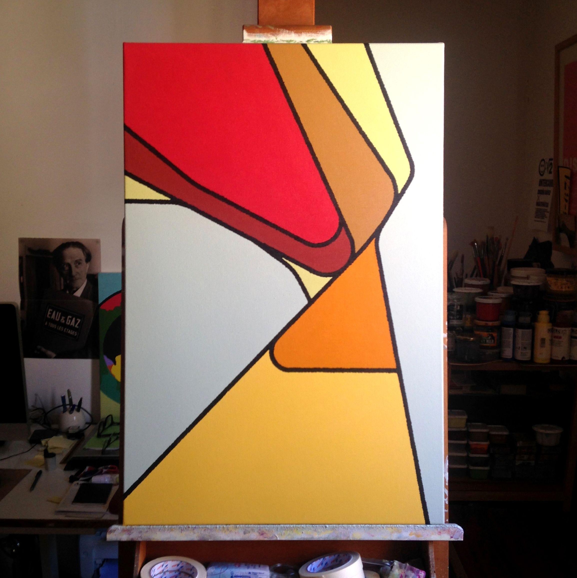 john T (serie omonima), Pittura, Acrilico su tela - Painting di boy droid