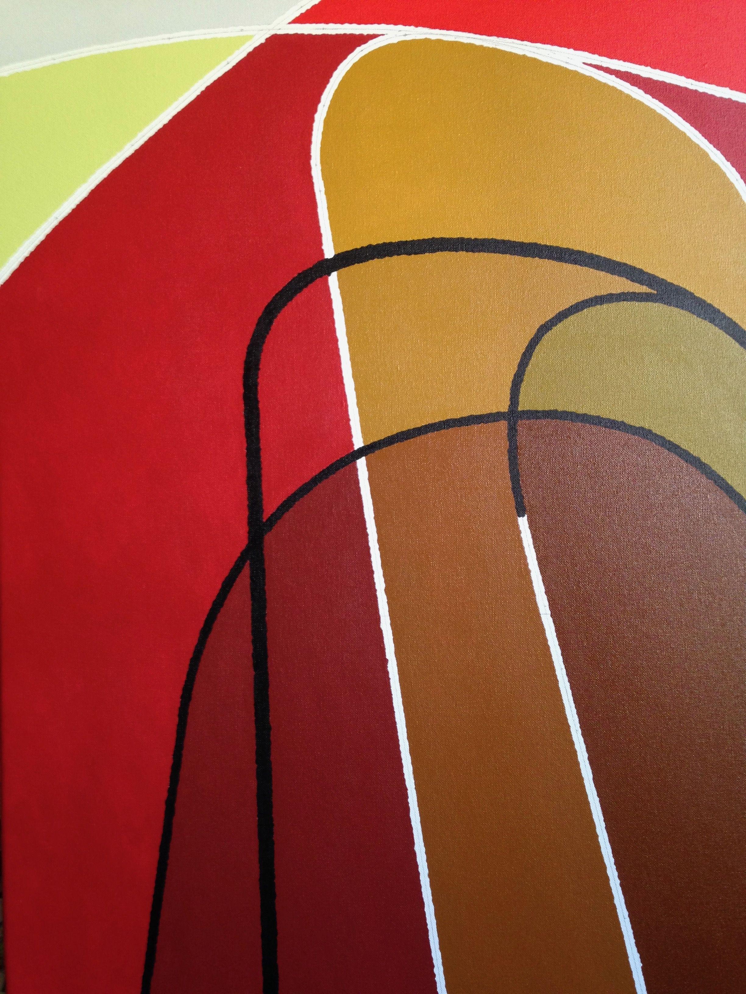 In questa serie l'artista riflette su come il titolo di un'opera influenzi il suo significato e chiama ogni quadro con un titolo quasi casuale. Il nome di un artista di musica pop in codice. :: Pittura :: Astratta :: Questo pezzo viene fornito con