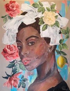 Betty - Mysterious Rose Collection, Painting, Acrylic on Canvas