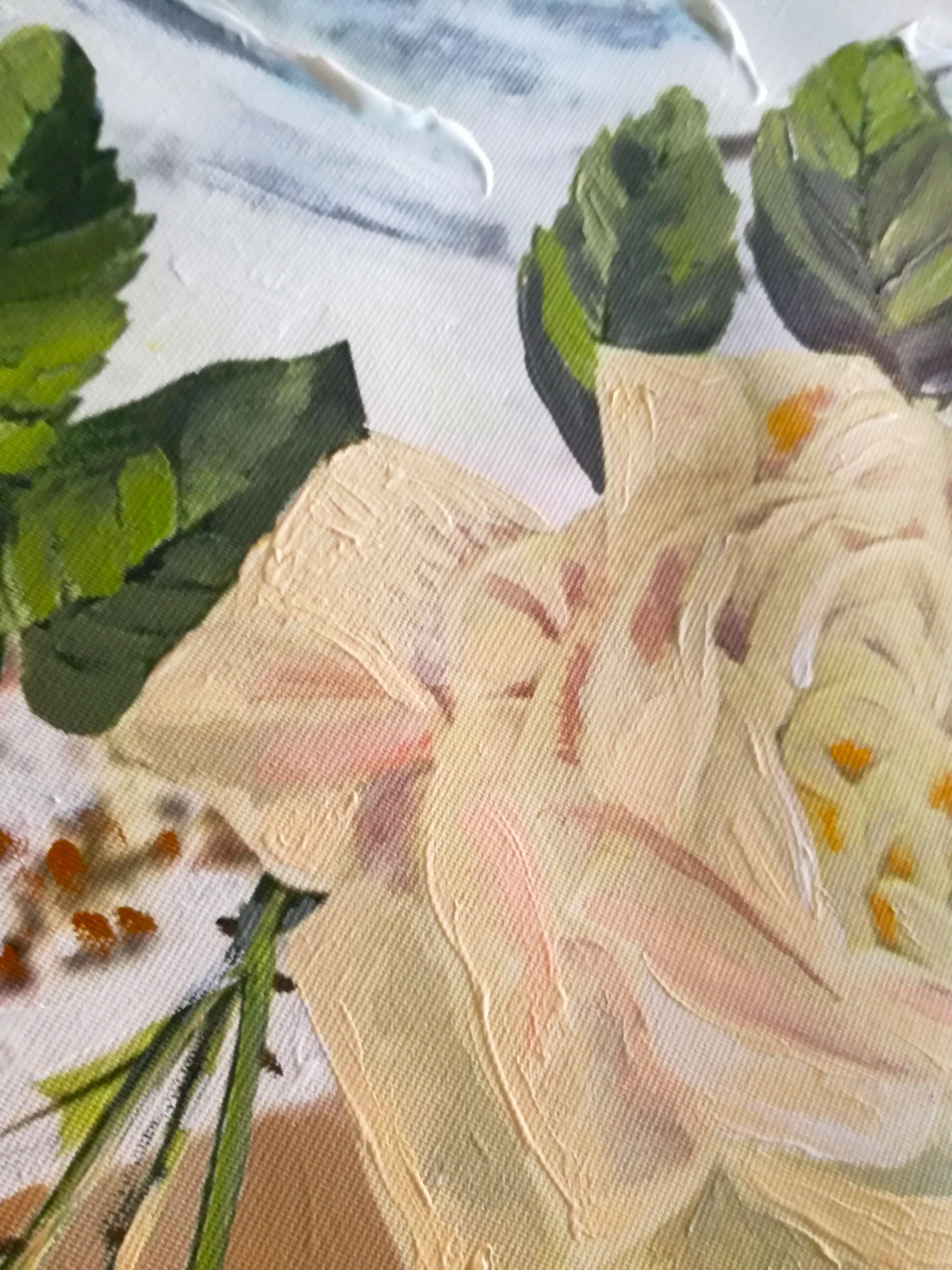 Mary Ann - Mysterious Rose collection, peinture, acrylique sur toile - Contemporain Painting par Artemisia Fine Art