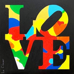 LOVE (TRIBUTE TO ROBERT INDIANA), Painting, Acrylic on Canvas