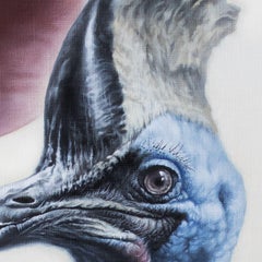 Azul legendario / Cassowary, Pintura, Óleo sobre lienzo