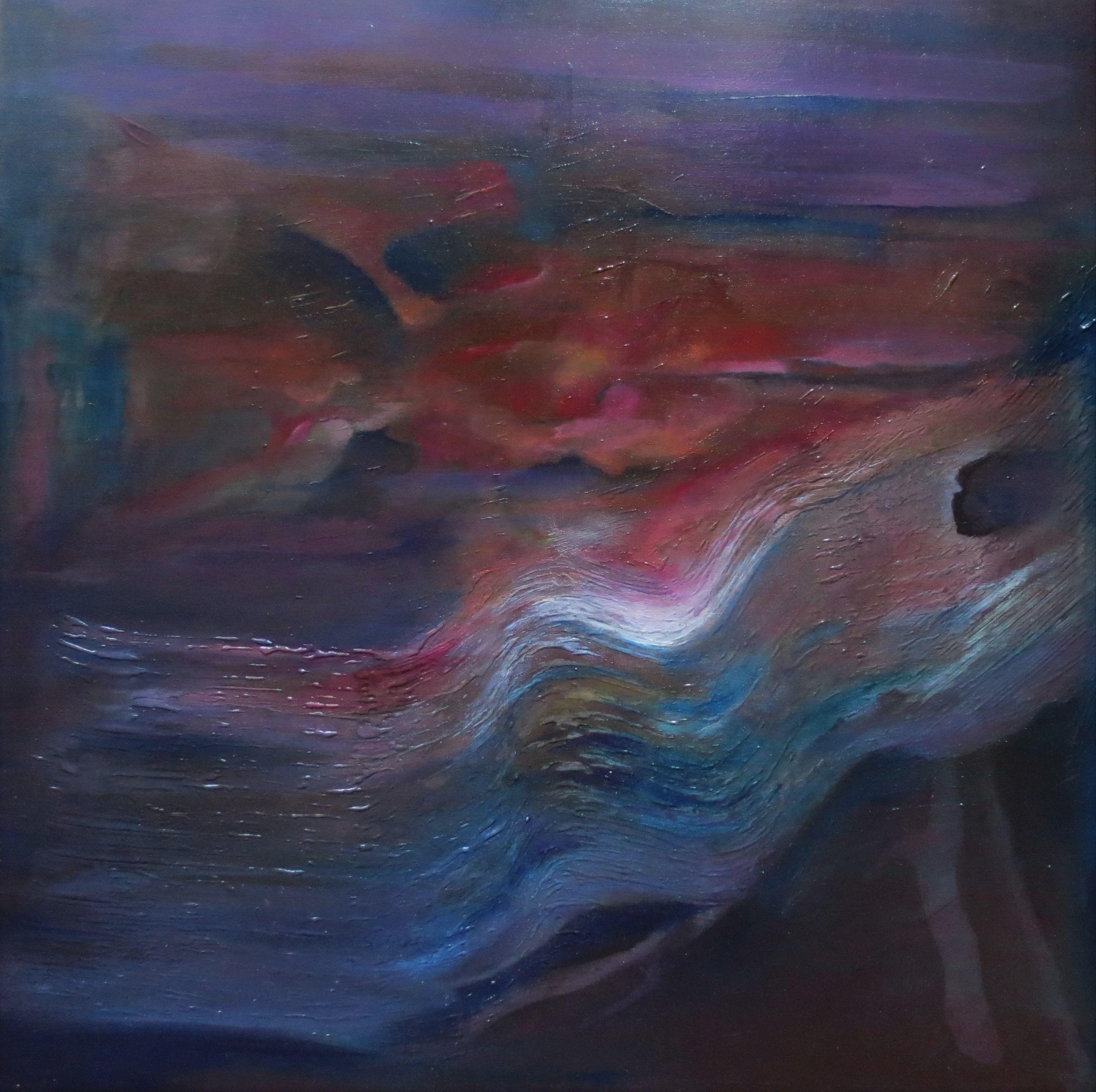 Roberta Cervelli Abstract Painting - Andromeda, Painting, Oil on Canvas
