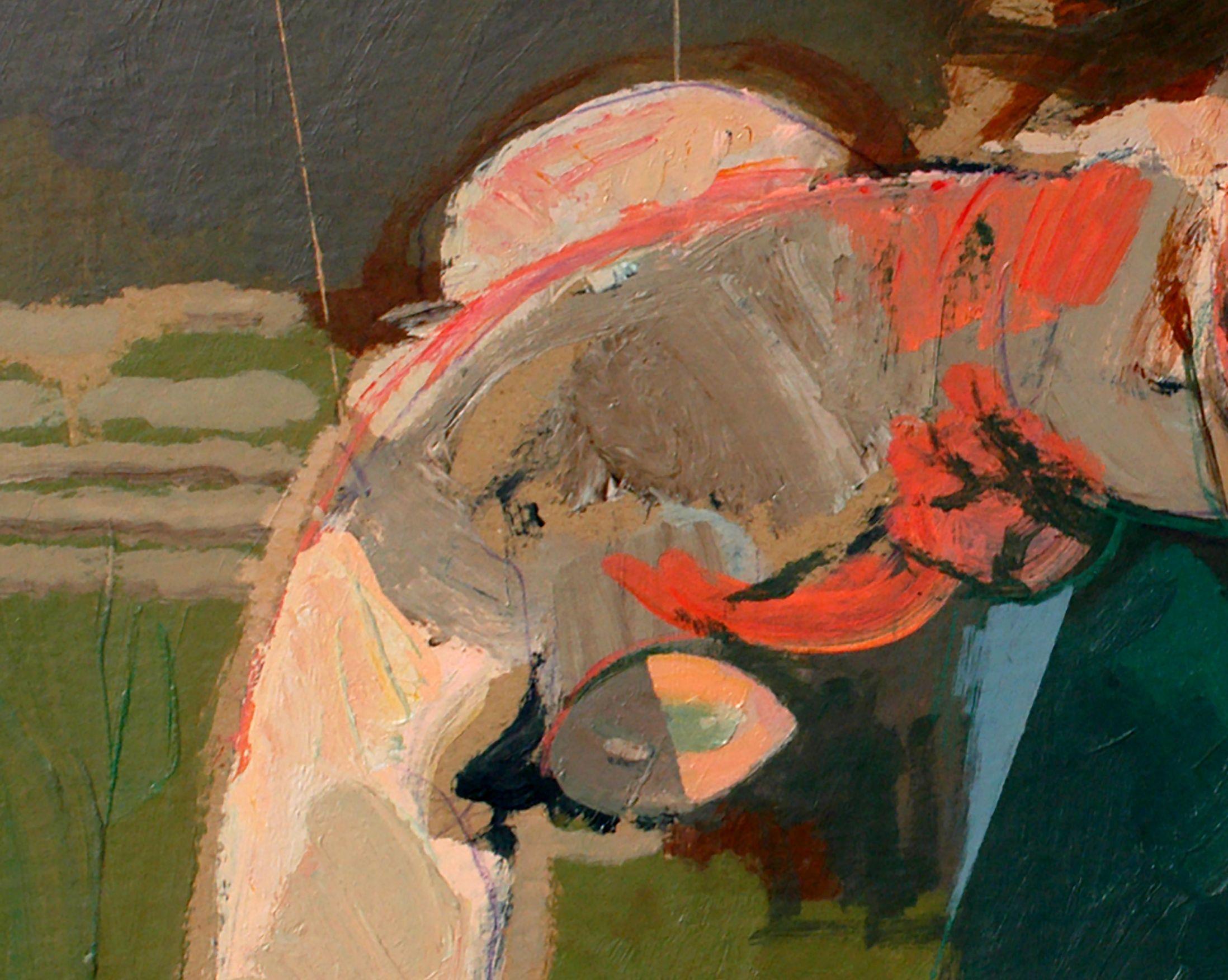 Status of a Man, Painting, Oil on Other For Sale 1