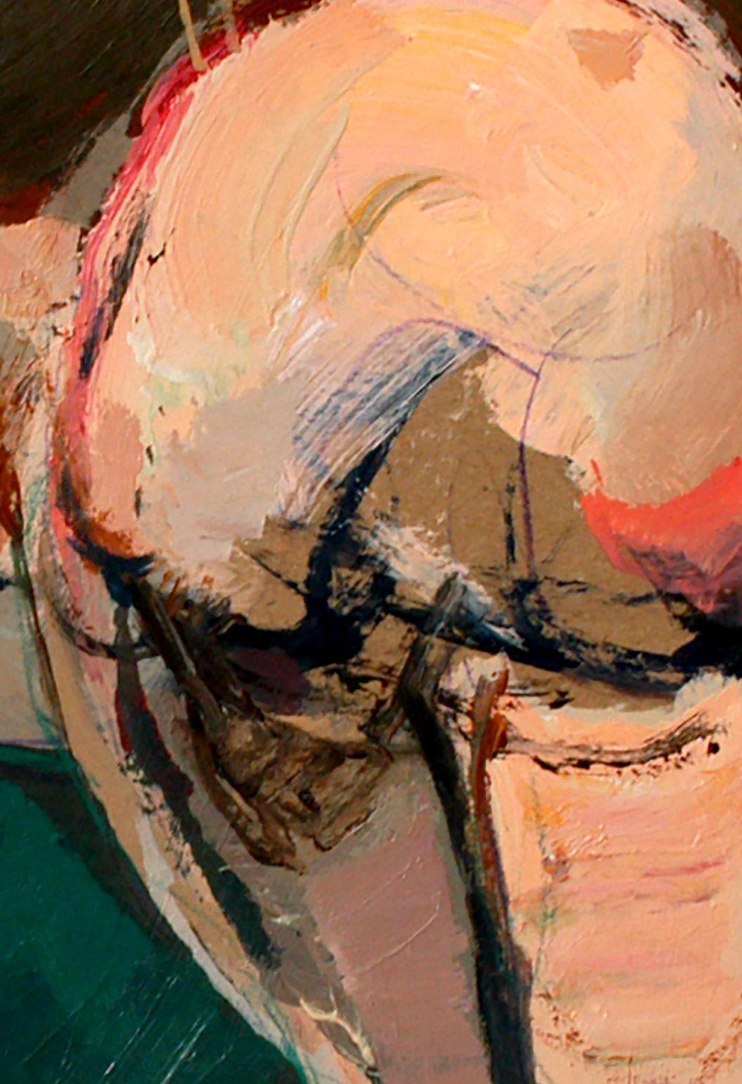 Status of a Man, Painting, Oil on Other For Sale 3