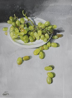 Grapes 01, Painting, Watercolor on Paper