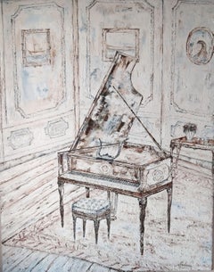 The Piano, Painting, Oil on Canvas