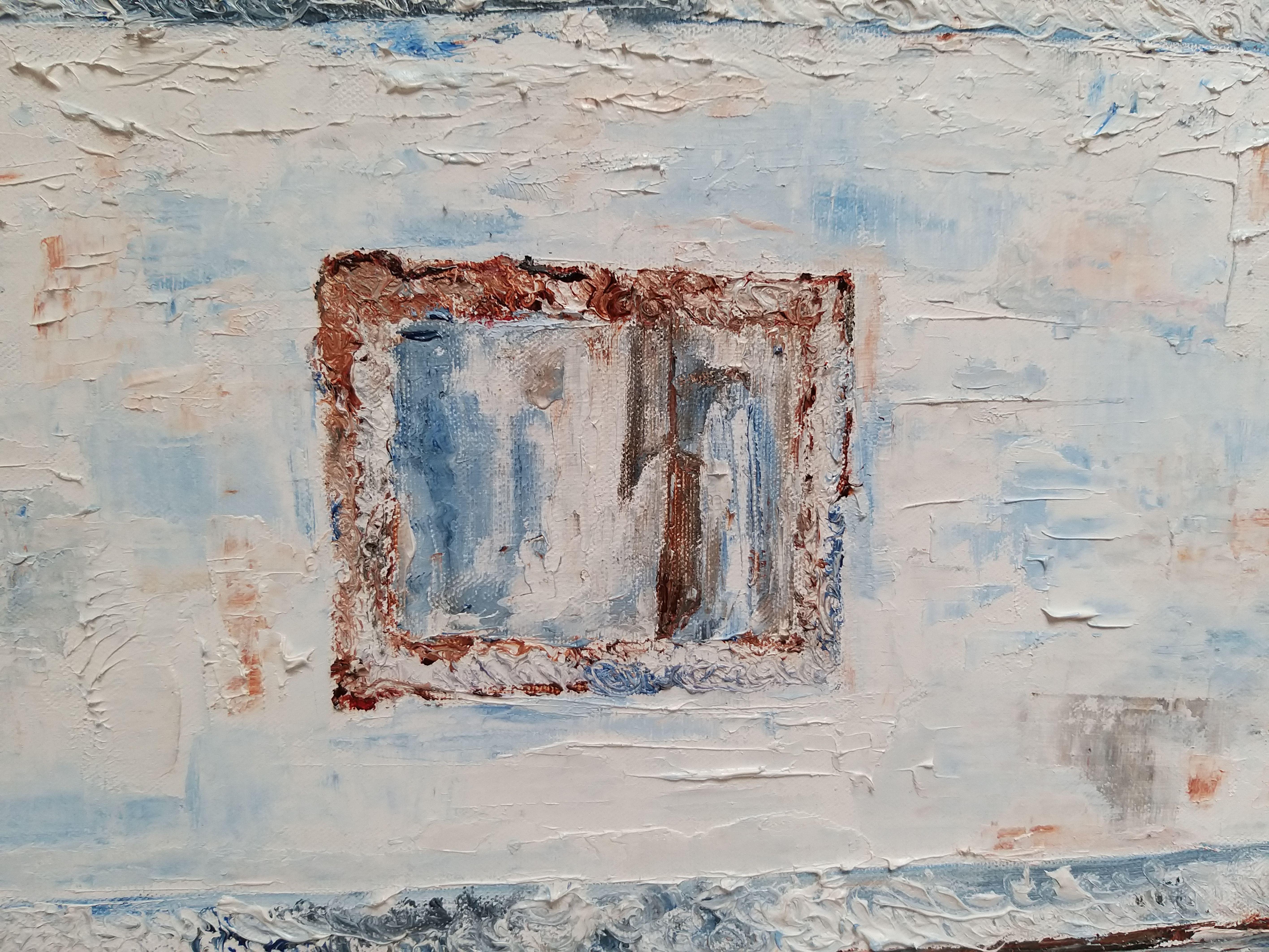 The Library, Painting, Oil on Canvas For Sale 4
