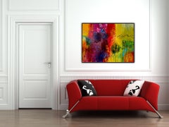 A Rainy Day at the Carnival, Gemälde, Acryl auf Leinwand