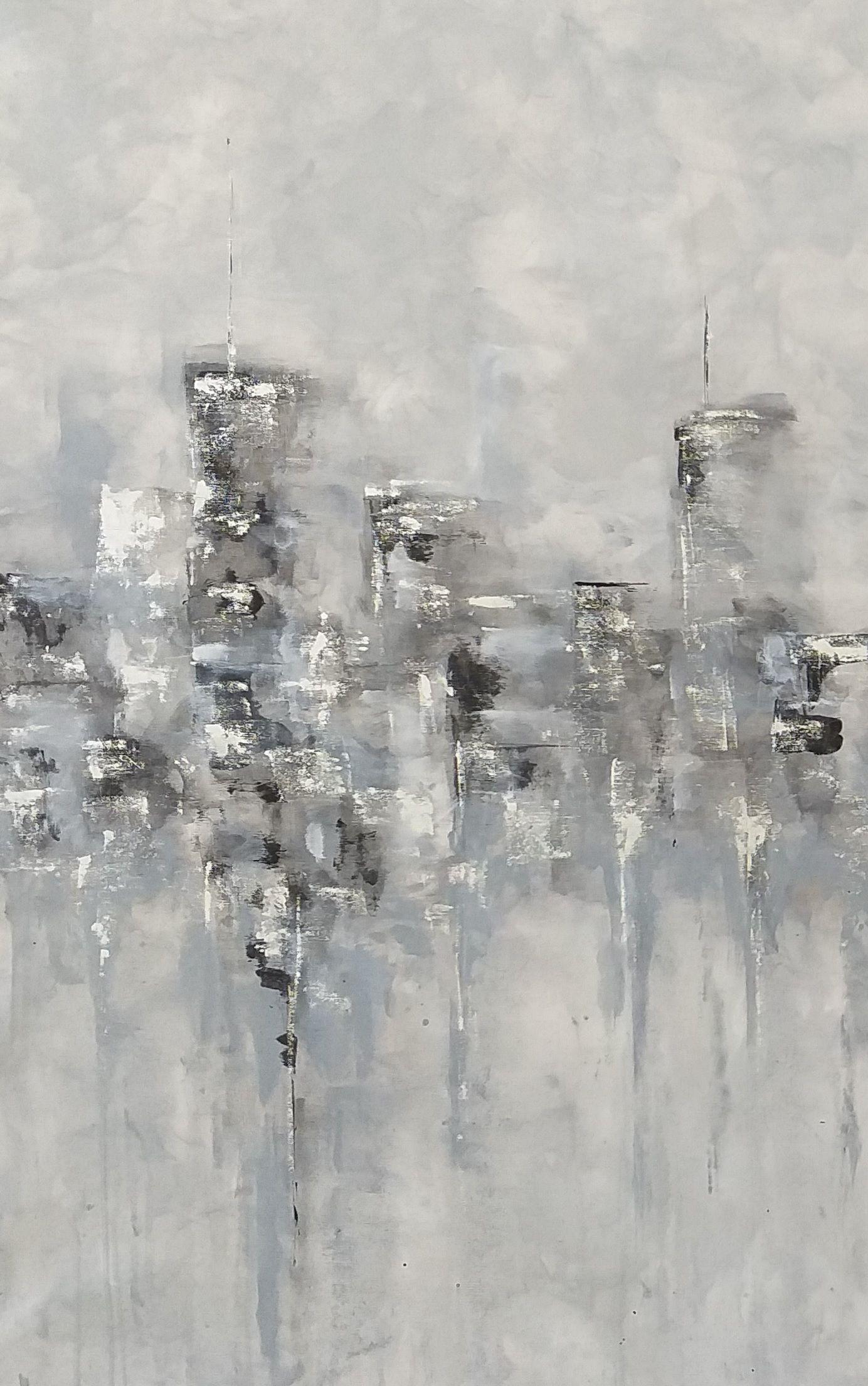  Manhattan  by M.Y., Painting, Acrylic on Canvas For Sale 2