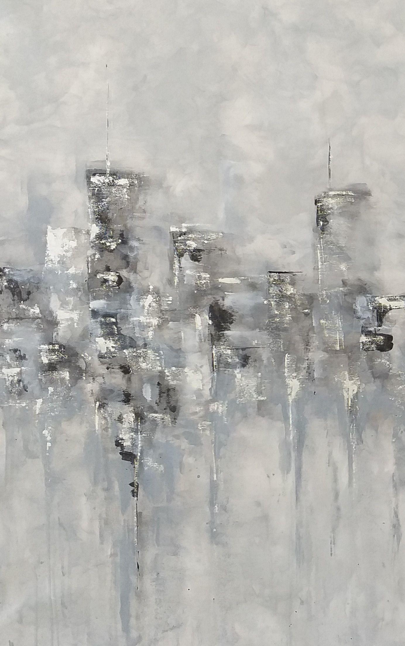 Manhattan, Manhattan  von M.Y., Gemälde, Acryl auf Leinwand im Angebot 1