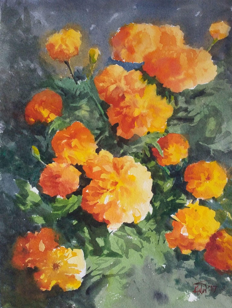 Helal Uddin FLOWER_07, Painting, Watercolor on Watercolor Paper For