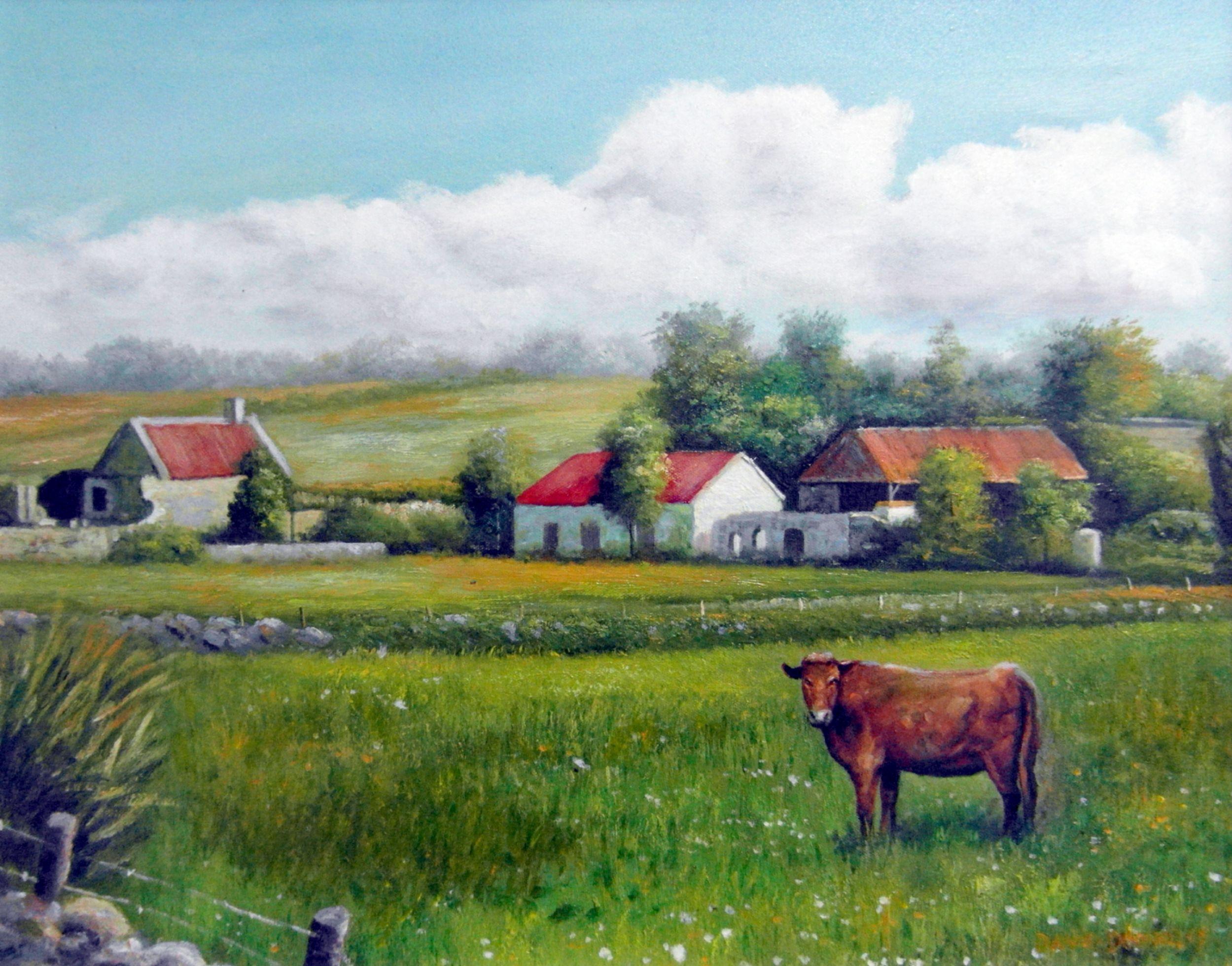 Field in Field, Gemälde, Öl auf Leinwand – Painting von David Donnelly