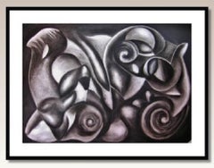 Rumors, Drawing, Charcoal on Paper