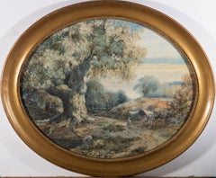 Fine Late 19th Century Watercolour - The Great Oak, Sherwood Forest