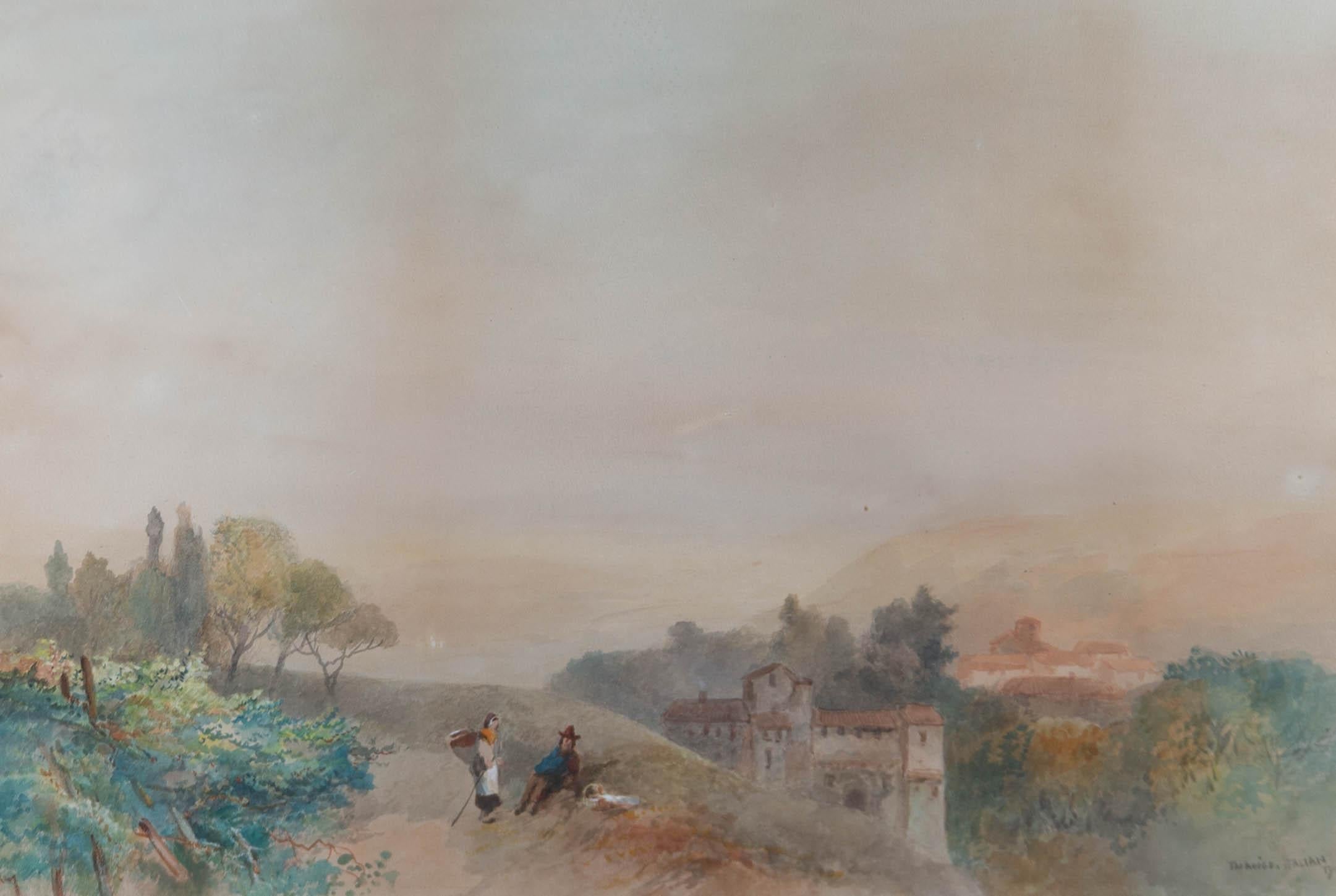 James Vivien de Fleury (1847-1902) - Late 19thC Watercolour, The Adige, Tyrol 1