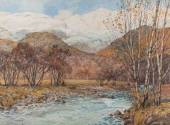 Henry Robinson Wilkinson (1884-1975)-Early 20thC Watercolour, Early Winter Snow