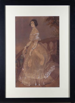 M. K. Walton - 1854 Watercolour, The Debutante